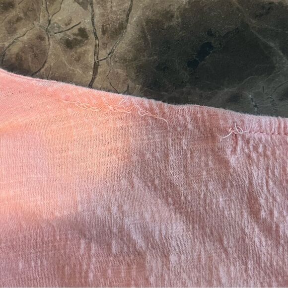 L'ayard Top Size XL Sherbert Orange Boho Peplum Blouse​ - Picture 8 of 11